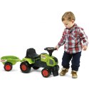 FALK Traktorek Baby Claas Axos 310 Zielony z Przyczepką od 1 roku