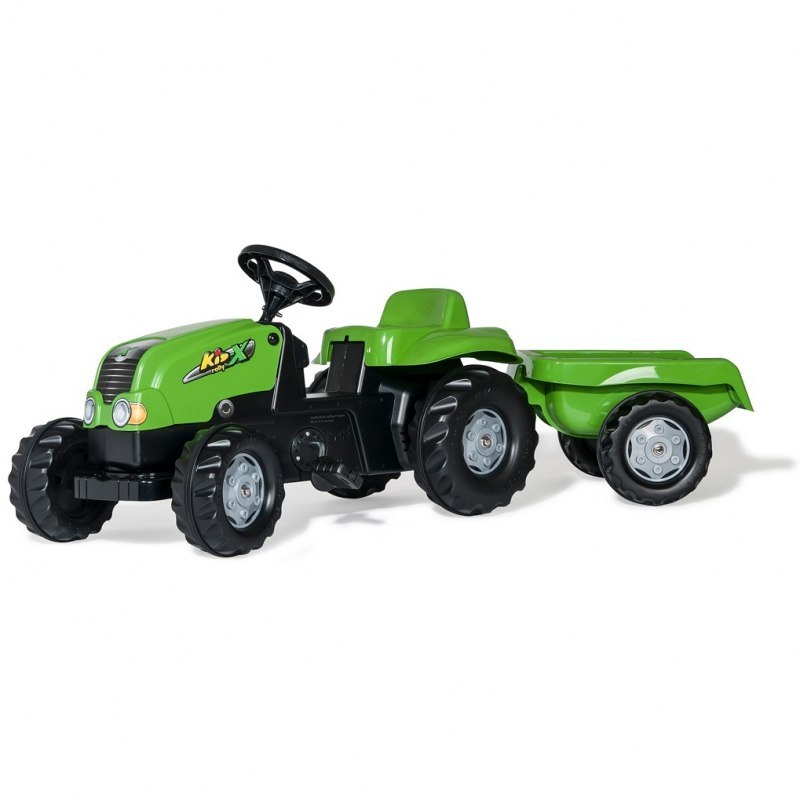 ROLLY TOYS Traktor na Pedały z przyczepką rollyKid-X