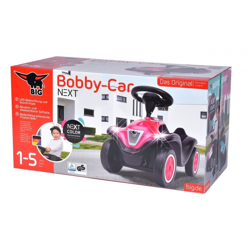 BIG Bobby Car Next Różowy Jeździk Światła LED Klakson