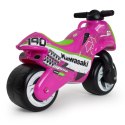 INJUSA Kawasaki Różowy Motorek Biegowy Dla Dzieci