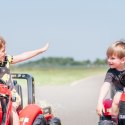 FALK Traktor na Pedały Case Czerwony Duży z Przyczepką od 3 lat
