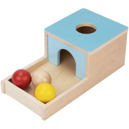 Tooky Toy Edukacyjne Pudełko Montessori Książeczka Pchacz Grzechotka Układanka Sorter 6w1 od 7 miesięcy