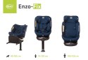 4 BABY Fotelik ENZO-FIX 40-150cm navy blue I-SIZE