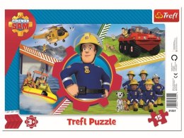 TREFL 31351 Puzzle 15 ramkowe Dzień Strażaka Sama 3+
